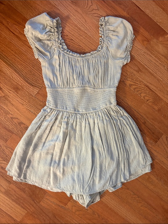 Hollister Pants - Hollister Light Green Smocked Romper